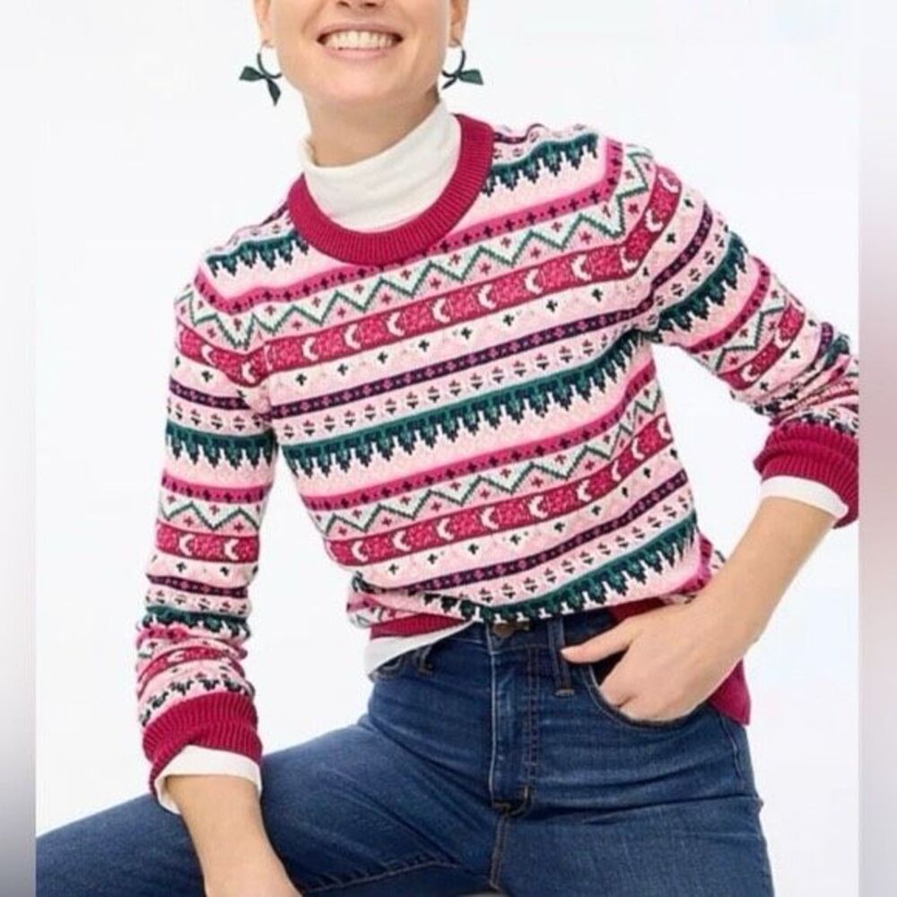 J.Crew Fair Isle cotton sweater